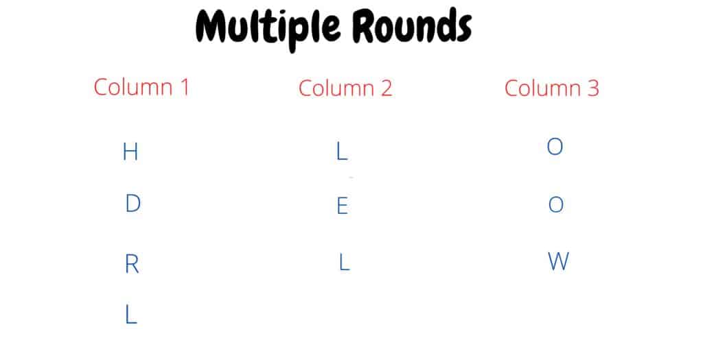 simple columnar transposition technique multiple round