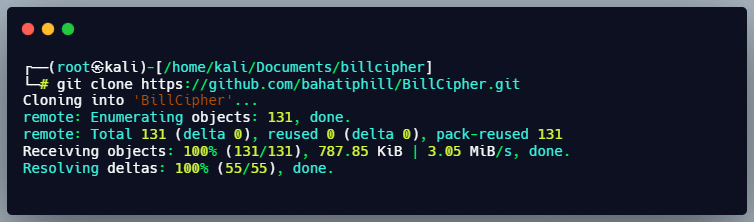 GitHub clone billcipher