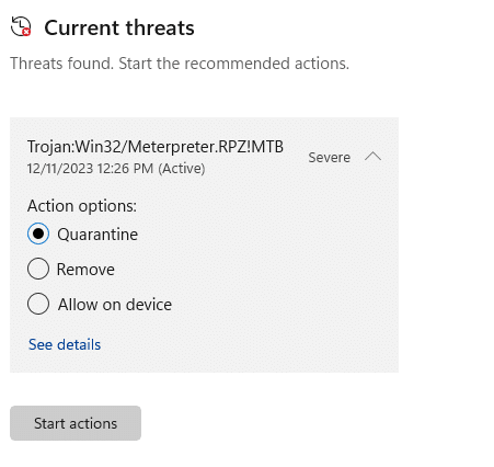 windows threat management