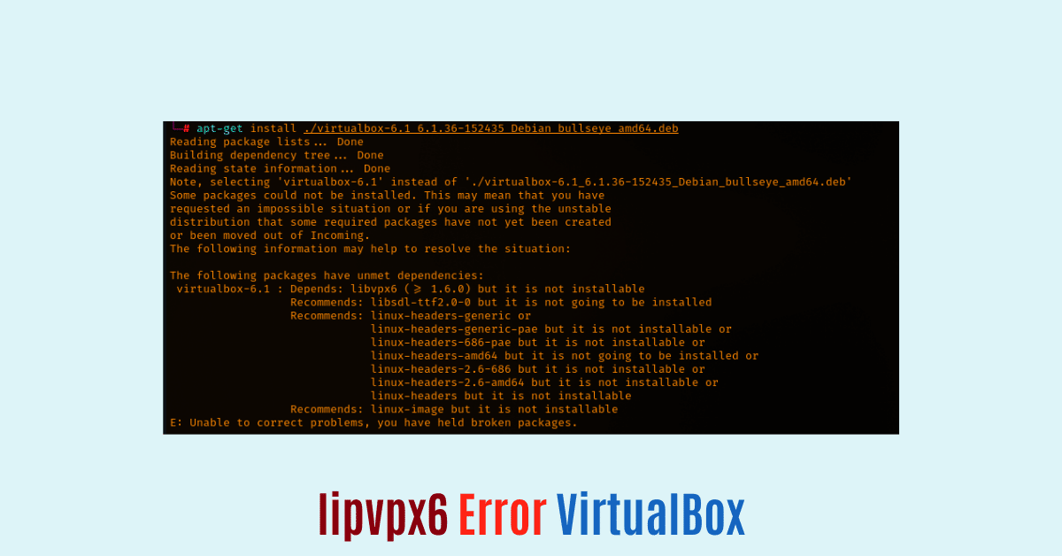 Depends: libvpx6 (>= 1.6.0) but not installable solution