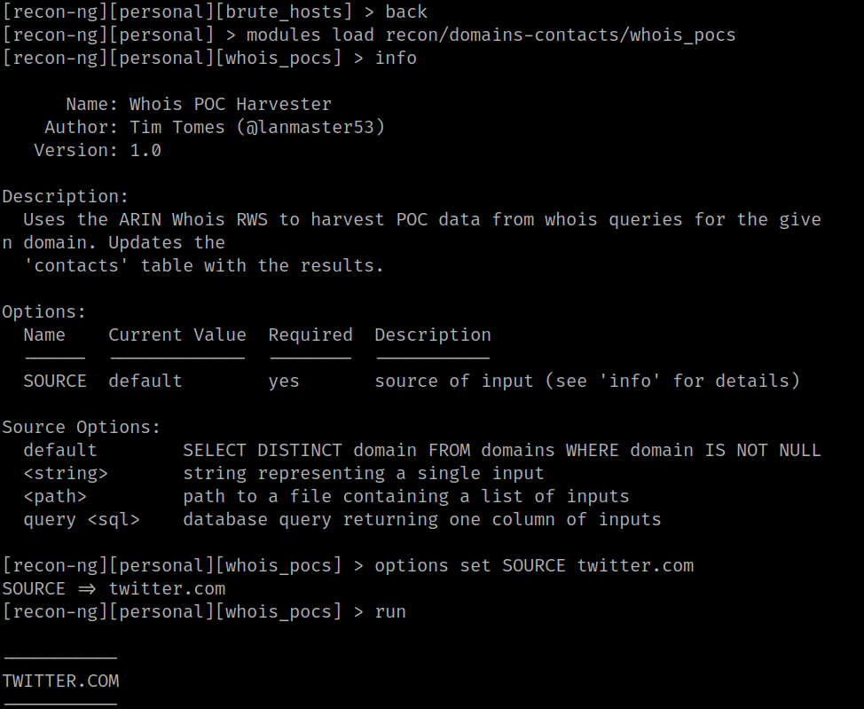 domains contact from whois 