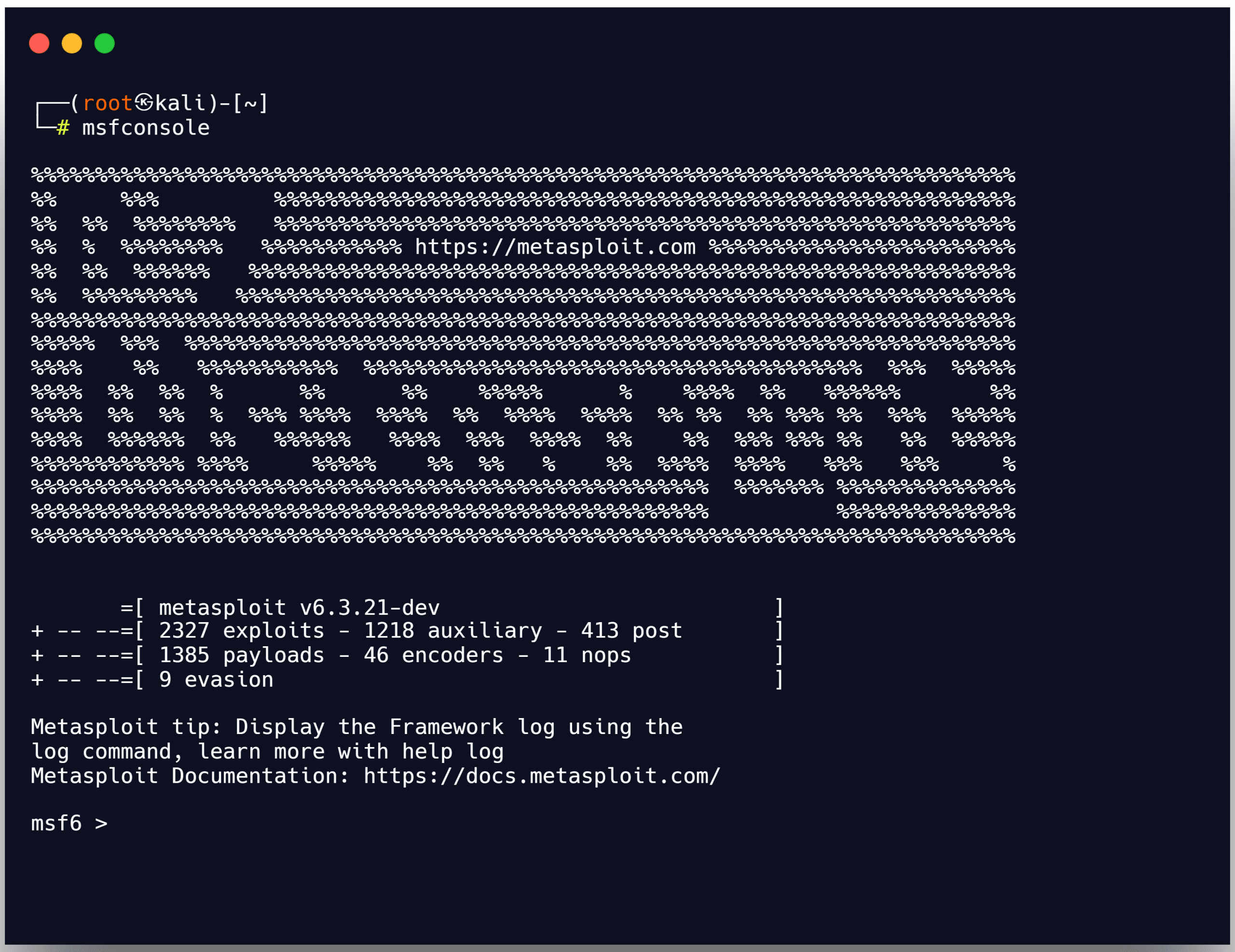 metasploit msfconsole