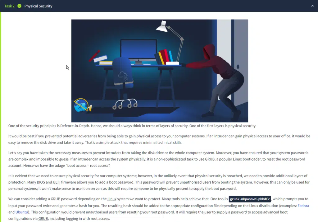 TryHackMe Walkthrough: Linux System Hardening TryHackMe Walkthrough: Linux System Hardening 1