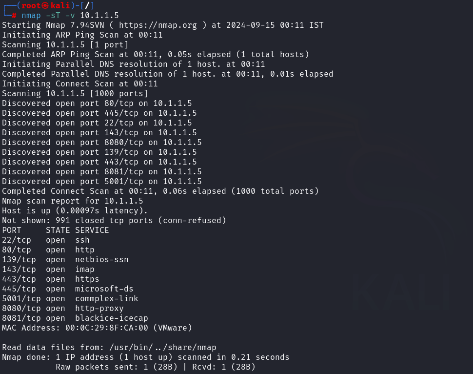 Techniques Used for discovering Ports and Services 21