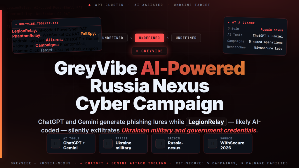 GreyVibe: Russia Uses ChatGPT and Gemini to Launch AI-Powered Cyberattacks