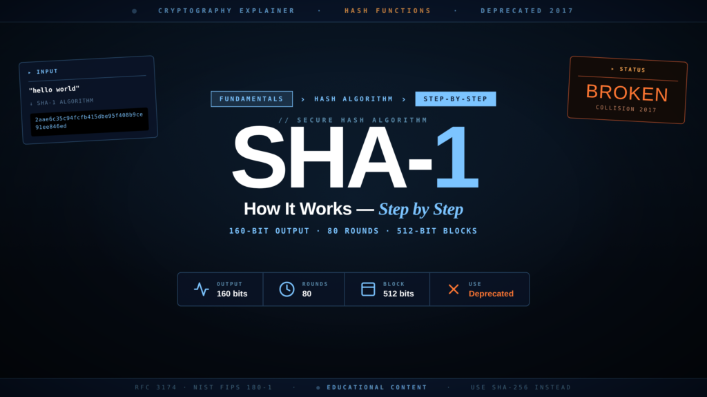 SHA-1 Algorithm Explained: How It Works, Step by Step