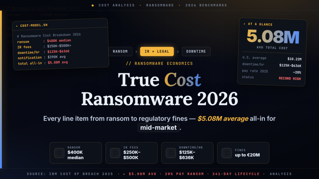 True Cost of a Ransomware Attack in 2026: Full Cost Breakdown